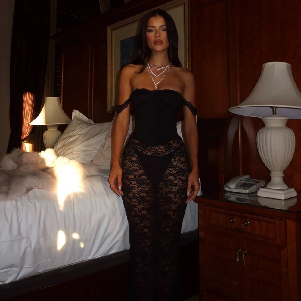 Outcast Zana Maxi Dress Black NWT